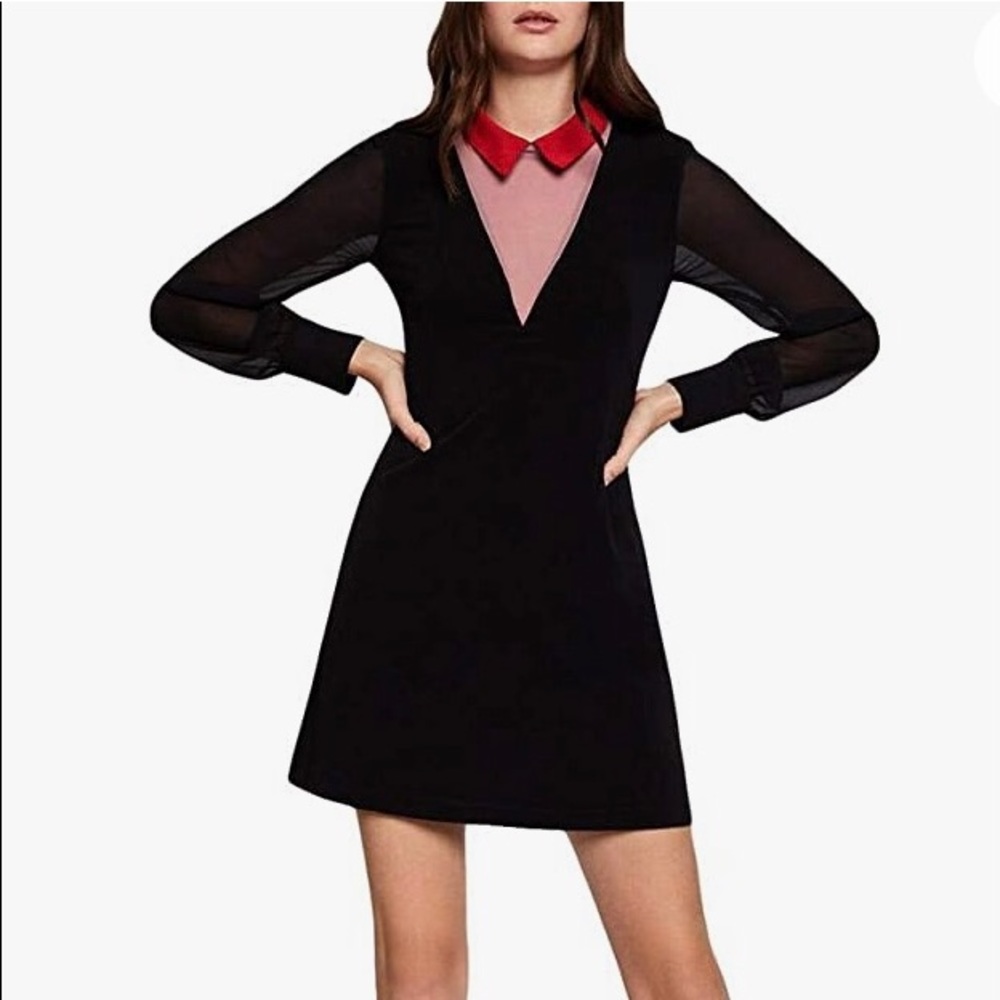 NEW BCBGeneration Women's Two-fer Shirt Dress Size XXS Color Black New With Tags